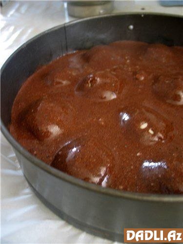 Kəsmikli şokolad piroqu resepti - FOTO RESEPT
