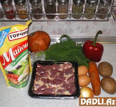Ürək salatı resepti - FOTO RESEPT