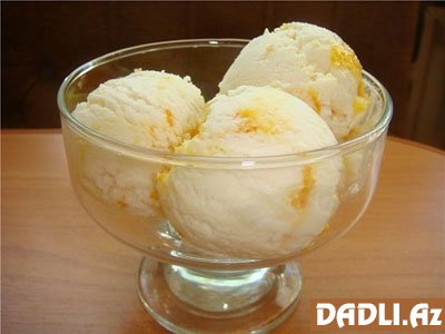 Limonlu və portağallı dondurma resepti