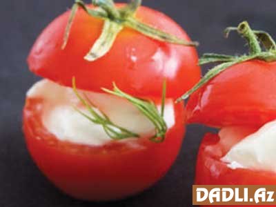 Vegeterian pomidor dolması resepti
