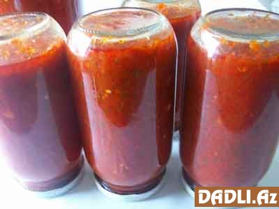 Bibərli pomidor sosu resepti