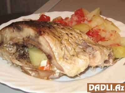Sobada bişirilmiş tərəvəzli çəki balığı resepti