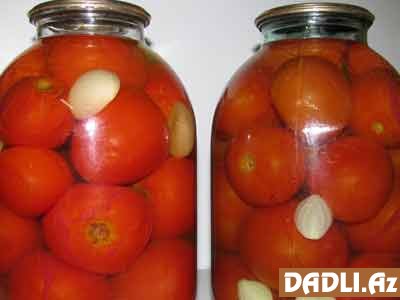 Duza qoyulmuş pomidor resepti