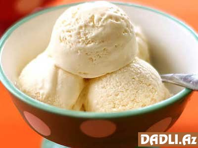 Qaymaqlı vanilli dondurma resepti