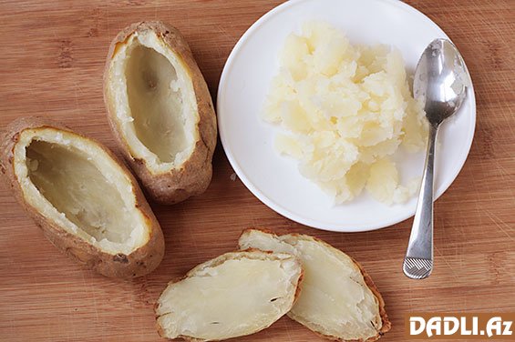 Kartof içərisində yumurta resepti - FOTO RESEPT
