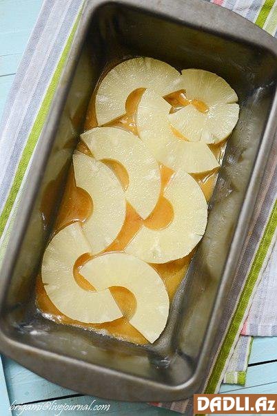 Ananas konservi ilə piroq resepti - FOTO RESEPT