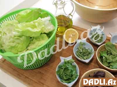 Yaşıl salat resepti - Video resept