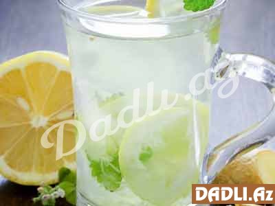 Zəncəfilli limonlu detoks suyu resepti