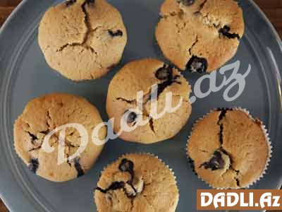 Qaragiləli muffin resepti - Video resept