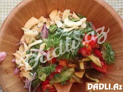 Çox dadlı badımcan salatı resepti - Video resept
