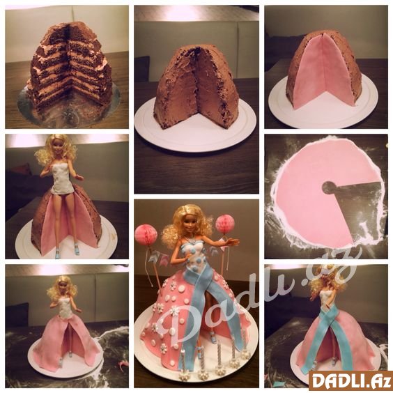 Barbi (kukla) tort dizaynları - FOTO İZAH