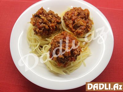 Bolonez souslu spaghetti resepti - Video resept
