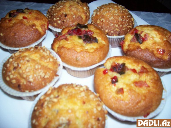 Meyvəli muffin resepti