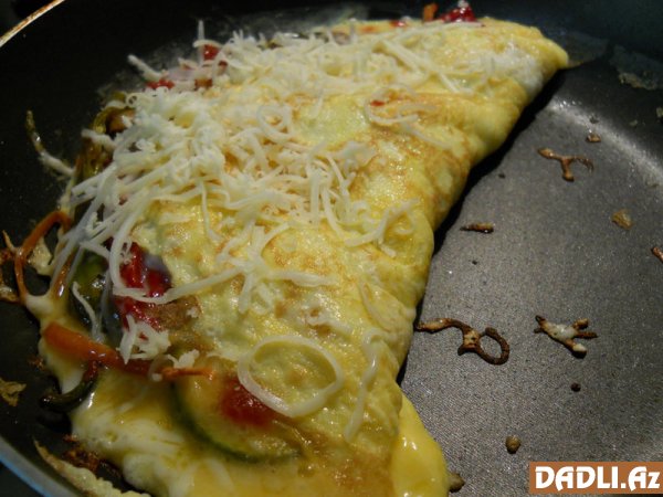 Tərəvəzli omlet resepti