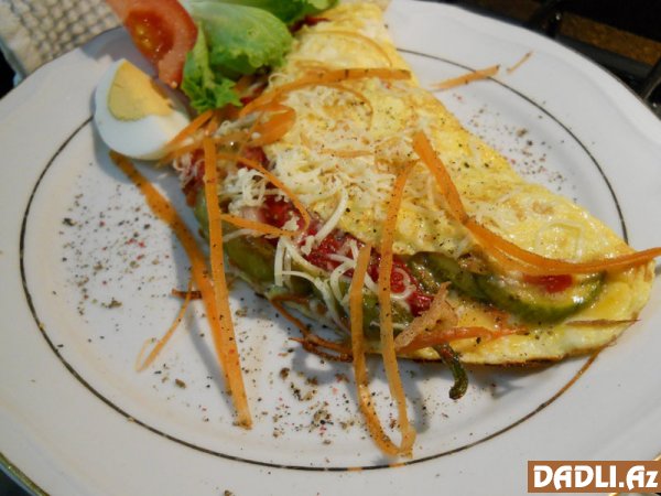 Tərəvəzli omlet resepti