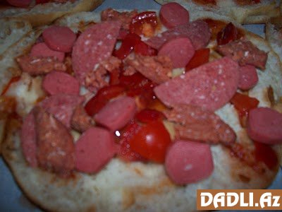 Təndir çörəkli pizza resepti - FOTO RESEPT