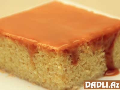 Südlü karamelli yaş keks resepti - Video resept