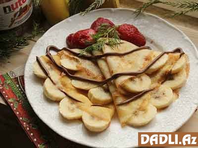 Banan və Nutella ilə fəsəlilər resepti