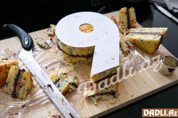 9 rəqəm tort hazırlama - FOTO RESEPT