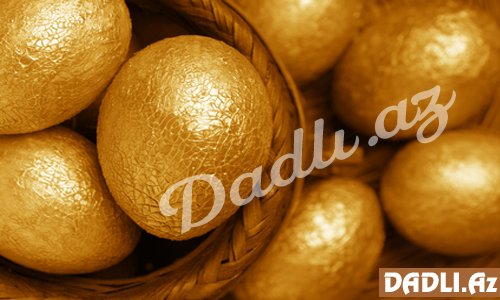 Novruz Bayramı üçün qızılı yumurtalar - Hazırlanma qaydası