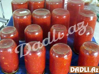 Qışlıq pomidor sousu resepti